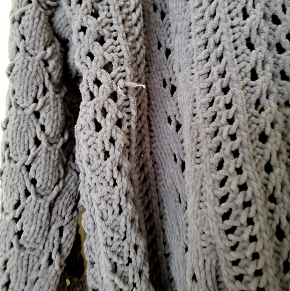 Kendall & Kylie blue knit open crop sweater - Picture 9 of 9